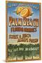 Palm Beach, Florida - Orange Grove Vintage Sign-Lantern Press-Mounted Art Print