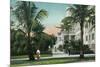 Palm Beach, Florida - Royal Poinciana Entrance and Grounds View-Lantern Press-Mounted Premium Giclee Print