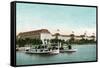 Palm Beach, Florida - Royal Poinciana Hotel View from Water-Lantern Press-Framed Stretched Canvas