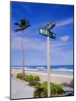 Palm Beach, Florida, USA. Signpost-Fraser Hall-Mounted Photographic Print