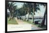 Palm Beach, Florida - View of the Lake Front-Lantern Press-Framed Art Print