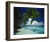 Palm beach, Maldives-null-Framed Art Print