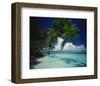 Palm beach, Maldives-null-Framed Art Print