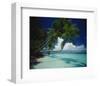 Palm beach, Maldives-null-Framed Art Print