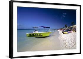 Palm Beach View, Aruba-George Oze-Framed Photographic Print