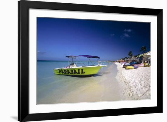 Palm Beach View, Aruba-George Oze-Framed Photographic Print