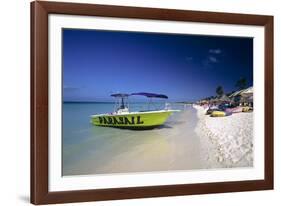 Palm Beach View, Aruba-George Oze-Framed Photographic Print