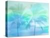 Palm Breeze Blue I-Mia Jensen-Stretched Canvas