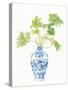 Palm Chinoiserie White III-Danhui Nai-Stretched Canvas