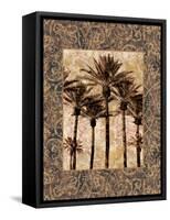 Palm Collage II-John Seba-Framed Stretched Canvas
