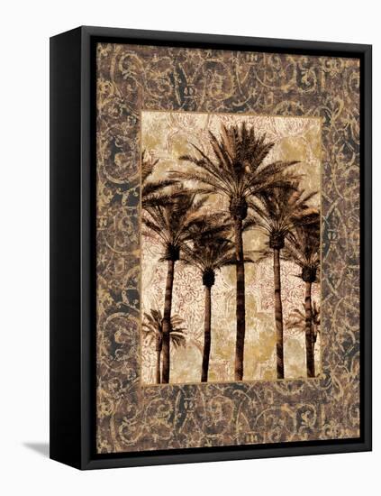 Palm Collage II-John Seba-Framed Stretched Canvas