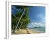 Palm Cove with Double Island Beyond, North of Cairns, Queensland, Australia, Pacific-Robert Francis-Framed Photographic Print