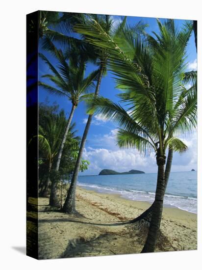 Palm Cove, with Double Island Beyond, North of Cairns, Queensland, Australia-Robert Francis-Stretched Canvas