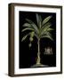 Palm & Crest on Black I-null-Framed Art Print