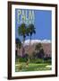 Palm Desert, California - Golfing Scene-Lantern Press-Framed Art Print