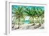 Palm Escape-Julie DeRice-Framed Art Print