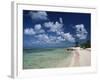 Palm-Fringed Beach, Cayman Kai, Grand Cayman, Cayman Islands, West Indies, Central America-Ruth Tomlinson-Framed Photographic Print