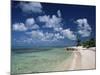 Palm-Fringed Beach, Cayman Kai, Grand Cayman, Cayman Islands, West Indies, Central America-Ruth Tomlinson-Mounted Photographic Print