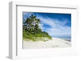 Palm Fringed Kolovai Beach, Tongatapu, Tonga, South Pacific, Pacific-Michael Runkel-Framed Photographic Print