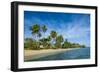 Palm Fringed White Sand Beach on an Islet of Vava'U, Tonga, South Pacific-Michael Runkel-Framed Photographic Print