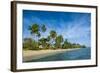 Palm Fringed White Sand Beach on an Islet of Vava'U, Tonga, South Pacific-Michael Runkel-Framed Photographic Print