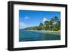 Palm Fringed White Sand Beach on an Islet of Vava'U, Tonga, South Pacific-Michael Runkel-Framed Photographic Print