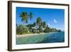 Palm Fringed White Sand Beach on an Islet of Vavau, Vavau Islands, Tonga, South Pacific, Pacific-Michael Runkel-Framed Photographic Print