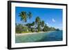 Palm Fringed White Sand Beach on an Islet of Vavau, Vavau Islands, Tonga, South Pacific, Pacific-Michael Runkel-Framed Photographic Print