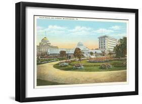 Palm House and Garden, Wilkes-Barre, Pennsylvania-null-Framed Art Print