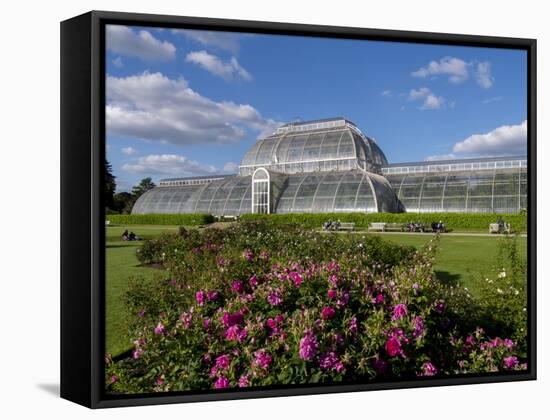 Palm House in Kew Gardens in Summer-Charles Bowman-Framed Stretched Canvas