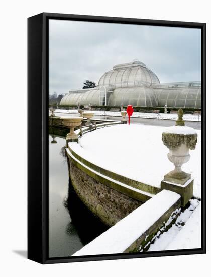 Palm House in Kew Gardens in Winter-Charles Bowman-Framed Stretched Canvas