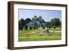 Palm House in the palace garden of Schoenbrunn Palace, Vienna, Austria-null-Framed Art Print