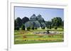 Palm House in the palace garden of Schoenbrunn Palace, Vienna, Austria-null-Framed Art Print