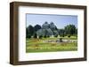 Palm House in the palace garden of Schoenbrunn Palace, Vienna, Austria-null-Framed Art Print