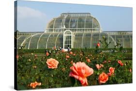 Palm house in the Royal Botanic Gardens, Kew, London, South of England, Great Britain-null-Stretched Canvas