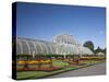 Palm House Parterre with Floral Display, Royal Botanic Gardens, UNESCO World Heritage Site, England-Adina Tovy-Stretched Canvas