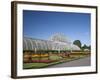 Palm House Parterre with Floral Display, Royal Botanic Gardens, UNESCO World Heritage Site, England-Adina Tovy-Framed Photographic Print