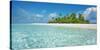 Palm island, Maldives-Frank Krahmer-Stretched Canvas