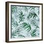 Palm Jungle Leaves Pattern-Mirifada-Framed Art Print