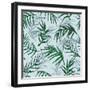 Palm Jungle Leaves Pattern-Mirifada-Framed Art Print