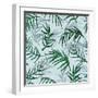 Palm Jungle Leaves Pattern-Mirifada-Framed Art Print