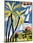 Palm Landscape II-Karen Fields-Mounted Art Print