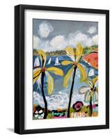 Palm Landscape III-Karen Fields-Framed Art Print