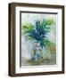 Palm Leaves I Red-Jeanette Vertentes-Framed Art Print