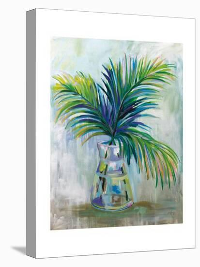 Palm Leaves I-Jeanette Vertentes-Stretched Canvas