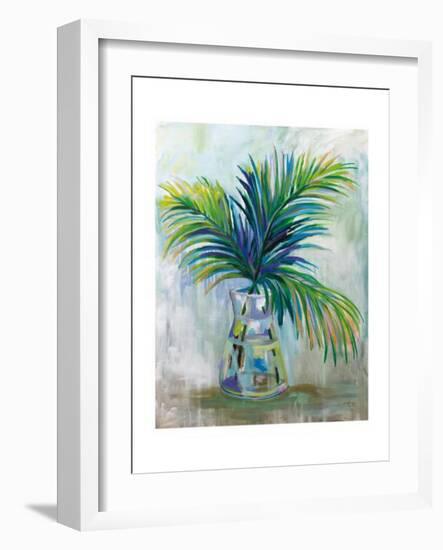 Palm Leaves I-Jeanette Vertentes-Framed Art Print