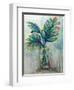 Palm Leaves II Red-Jeanette Vertentes-Framed Art Print