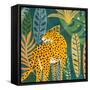 Palm Leopard 1-Kimberly Allen-Framed Stretched Canvas