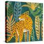 Palm Leopard 1-Kimberly Allen-Stretched Canvas