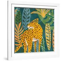 Palm Leopard 1-Kimberly Allen-Framed Art Print